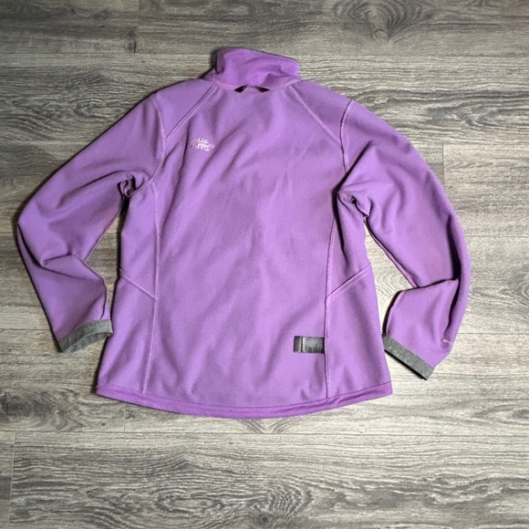 The North Face Canyonwall Windwall Gray Purple Full‎ Zip Jacket Womens Large - Picture 10 of 12
